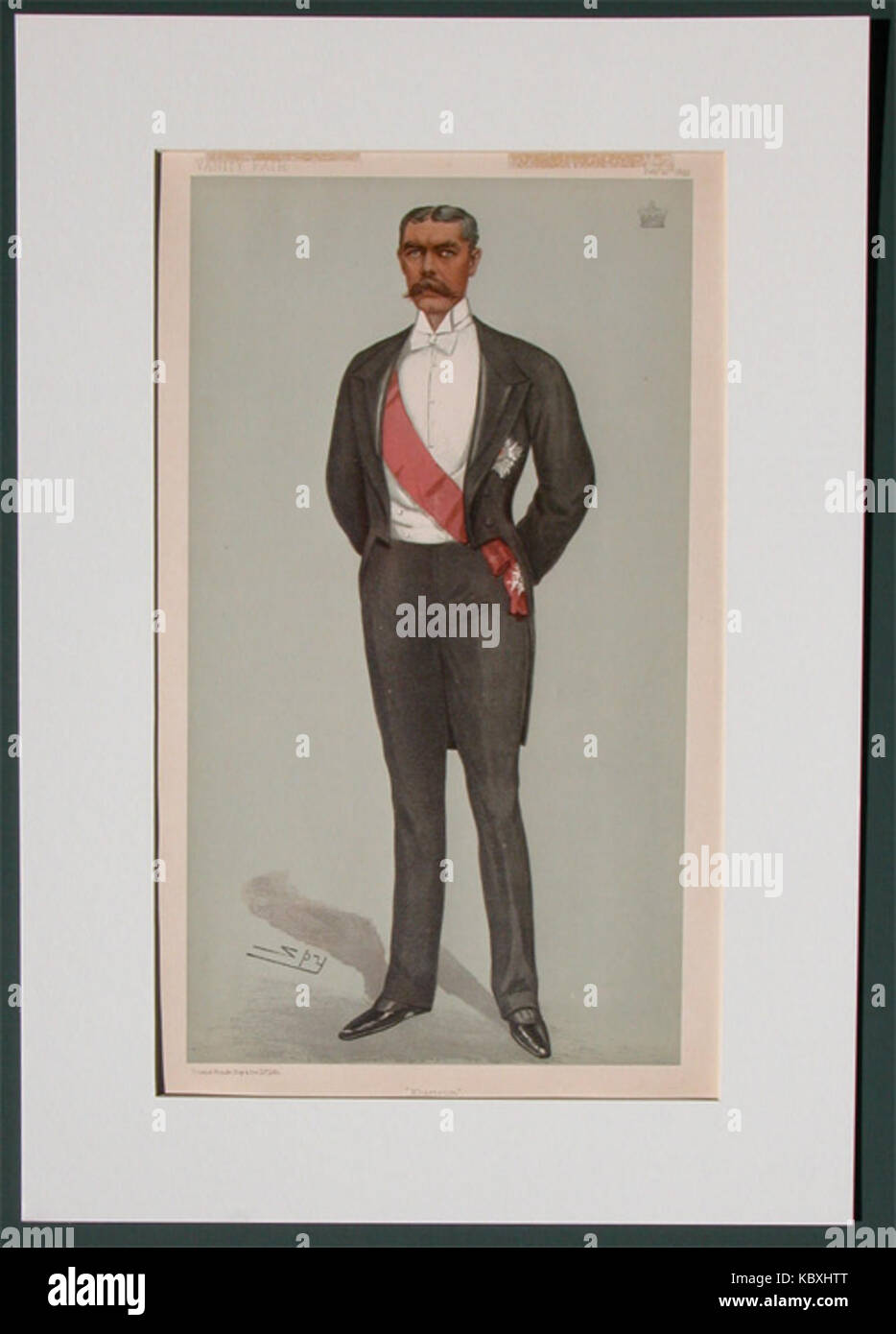 Karikatur des britischen Militärführers Horatio Herbert Kitchener, veröffentlicht in *Vanity Fair* am 23. Februar 1899. Stockfoto
