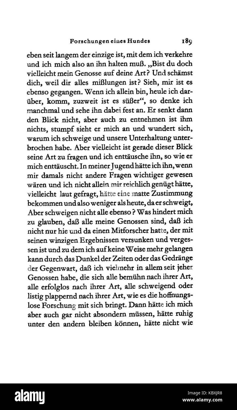 Kafka beim Bau der Chinesischen Mauer 189 Stockfoto