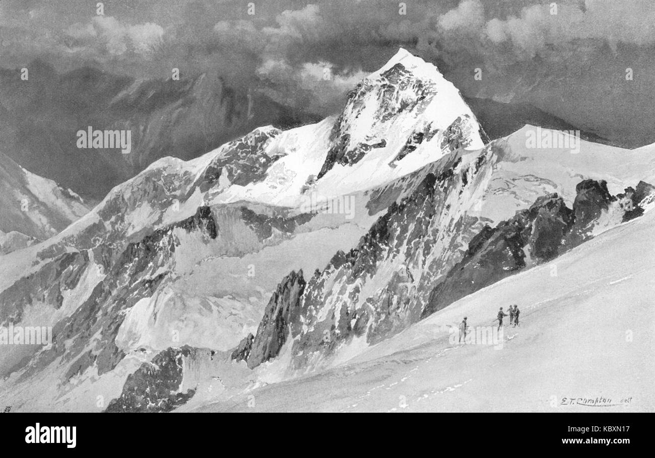 Compton, 1904, Aiguille de Bionnassay von Den Chefs du Dromadaire Stockfoto