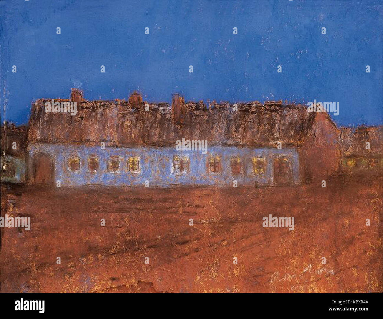 Rippl freistehende Bauernhof unter dem blauen Himmel Stockfoto Rippl freistehende Bauernhof unter dem blauen Himmel Stockfoto