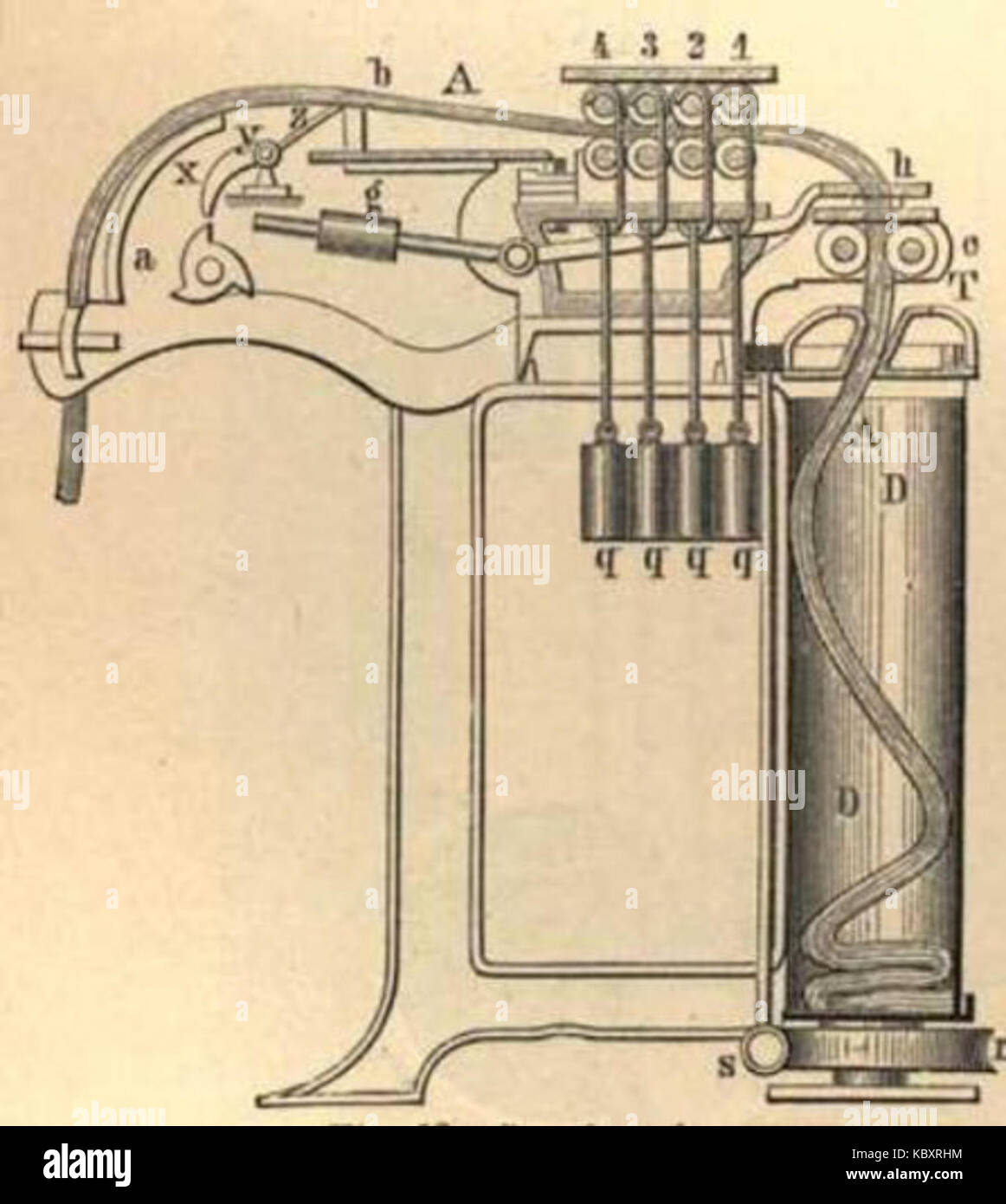 Streckbank01 Stockfoto