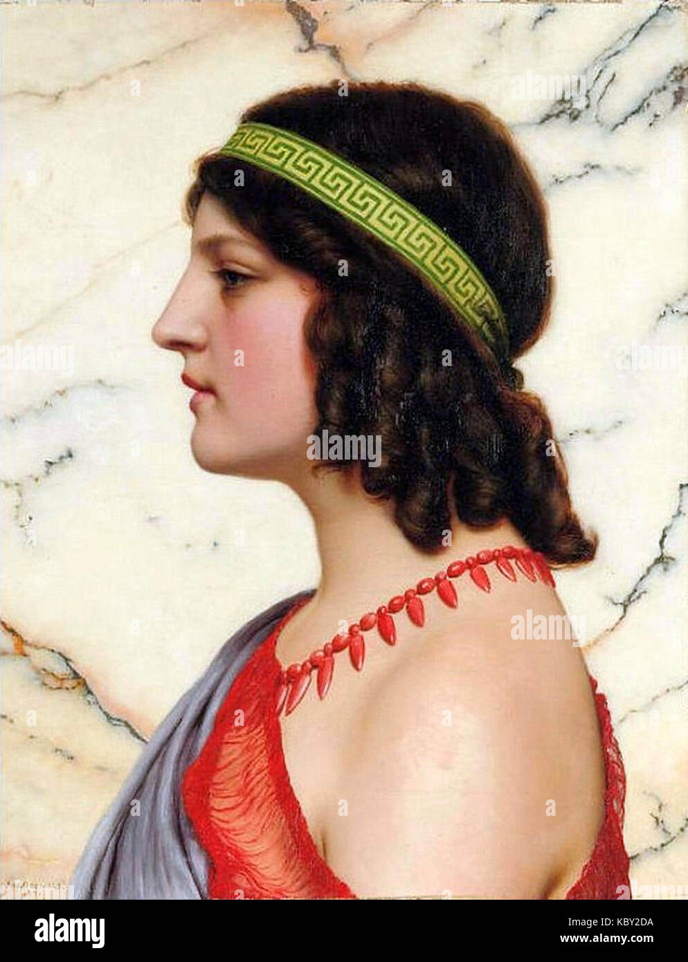 Praxilla. John William Godward Stockfoto