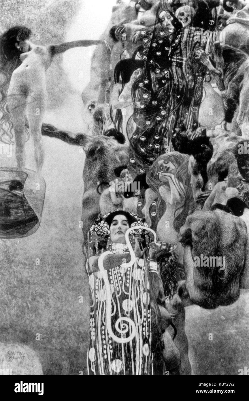 Medizin von Gustav Klimt Stockfoto