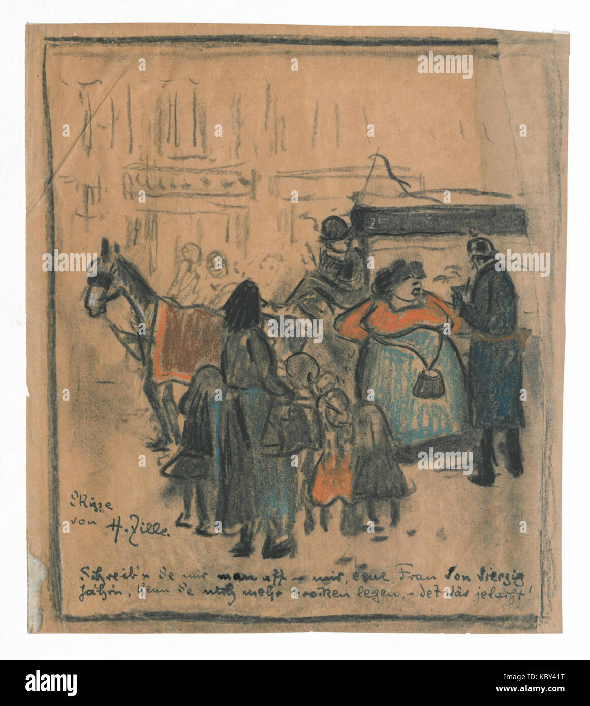 Zille Verbotener Strassenhandel GR 04 4 8 HZ Stockfoto