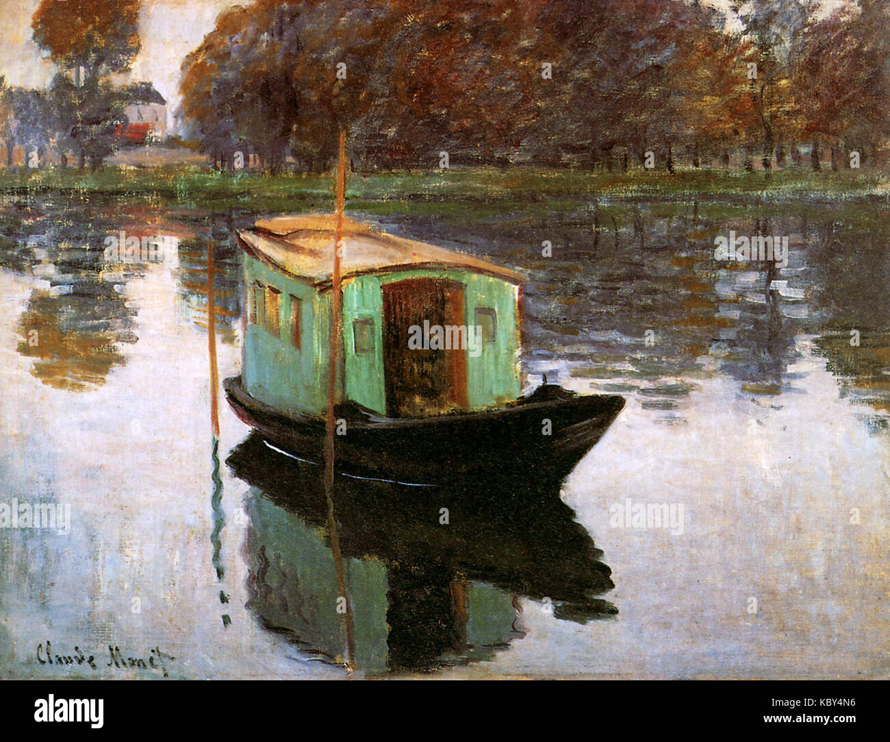 Claude Monet das Studio Boot Stockfoto