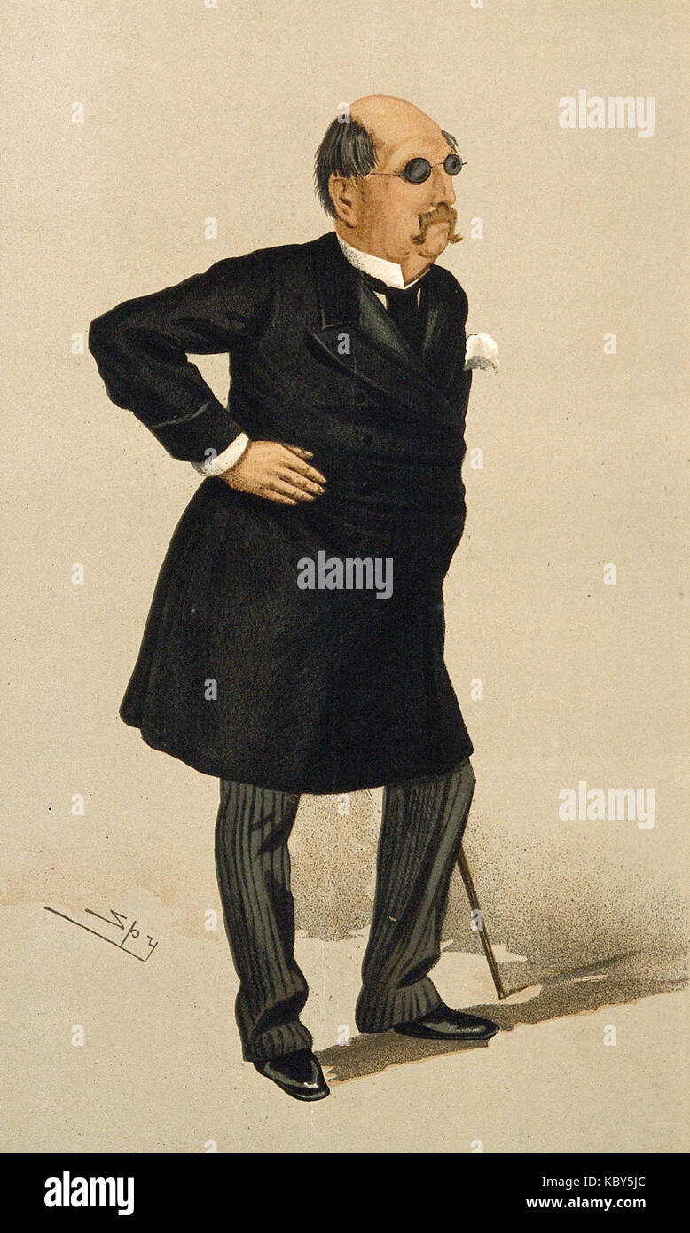 Eine Illustration von William Tindal Robertson, die am 16. Februar 1889 im Vanity Fair Magazin veröffentlicht wurde und das Wesen der Gesellschaft im späten 19. Jahrhundert erfasst. Stockfoto
