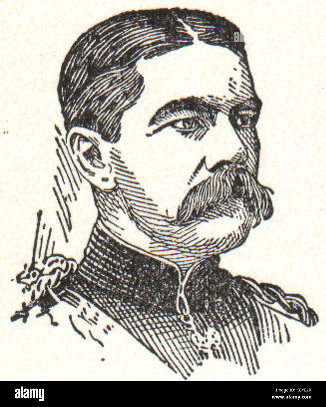 Horatio H. Kitchener, ein prominenter britischer Militärführer, diente in verschiedenen bedeutenden militärischen Rollen. Der Titel bezieht sich wahrscheinlich auf sein Vermächtnis und seine Beteiligung an wichtigen militärischen Ereignissen. Stockfoto