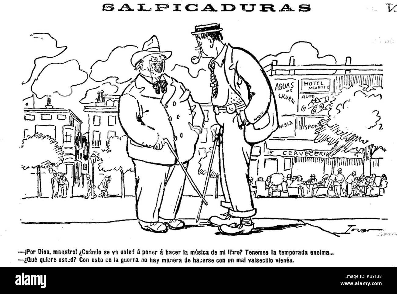 Salpicaduras, de Tovar Stockfoto