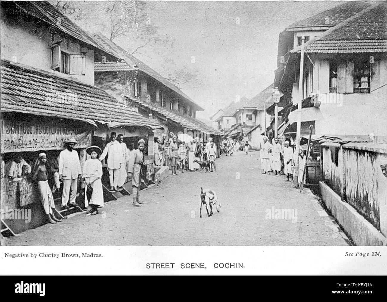 56 Cochin Strret Szene Stockfoto