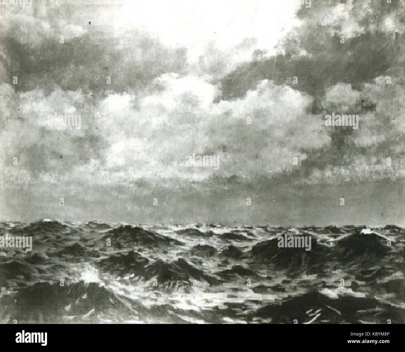 Antonin Hudecek 14.1.1872 11.8.1941 Mesicni noc Na Mori Stockfoto