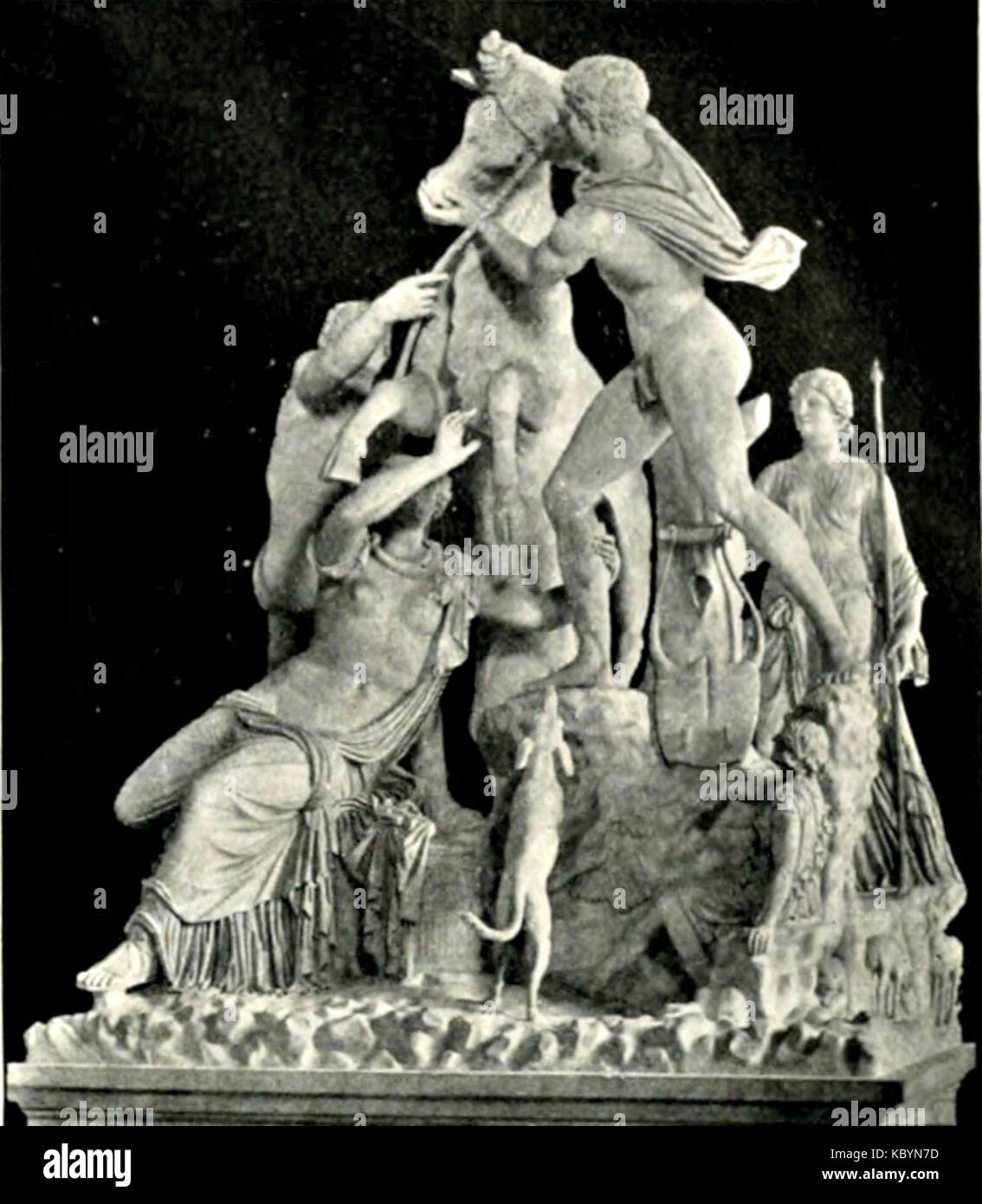 EB 1911 Griechische Kunst Farnese Stier Stockfoto