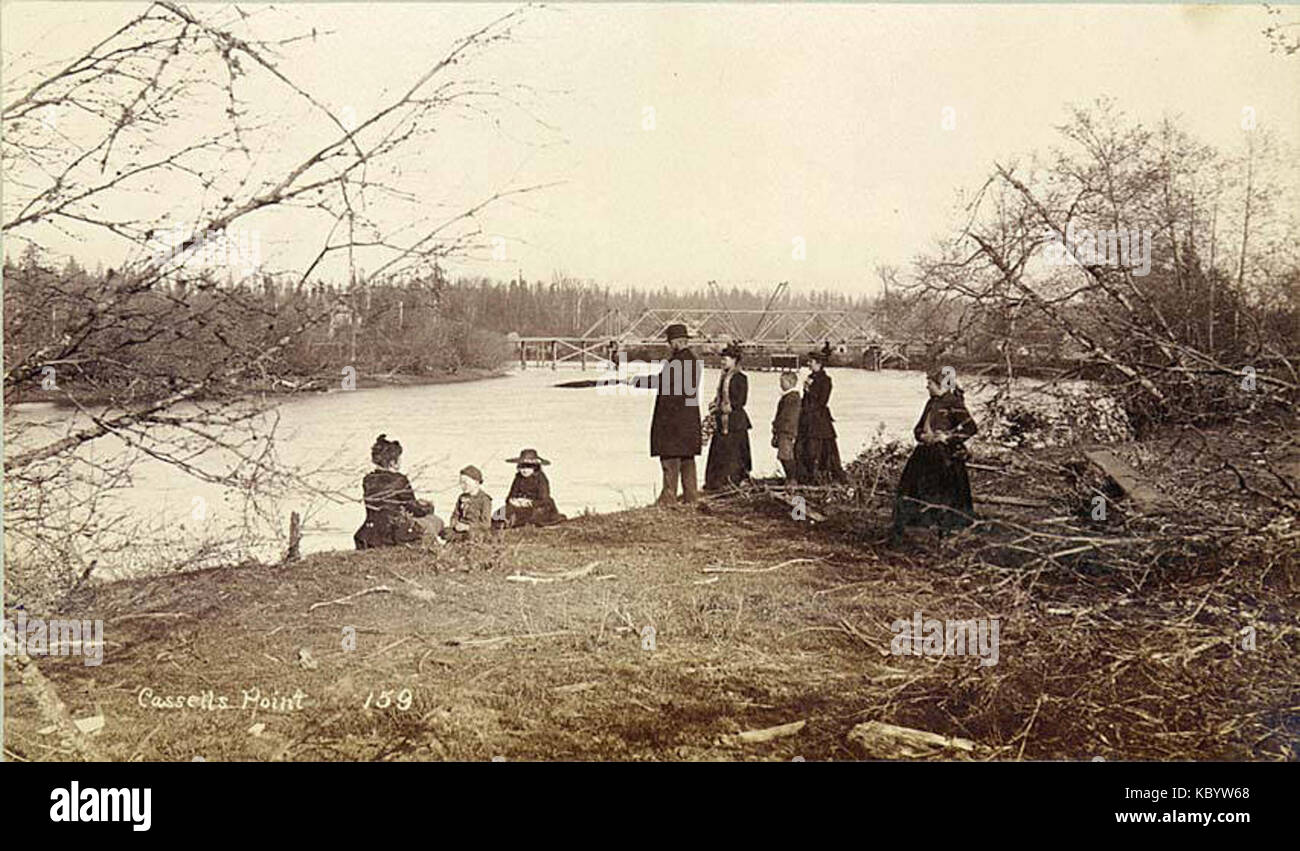 Cassells, Duwamish River, Washington, ca 1891 (laroche 29) Stockfoto