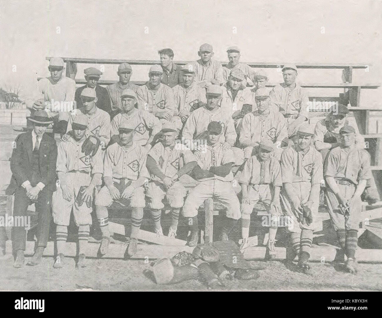 1922 Locust Jahrbuch s. 124 (Baseball) Stockfoto