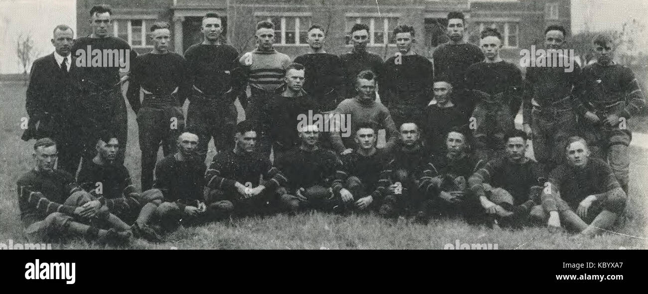 1920 Locust Jahrbuch s. 124 (1919 Fußball-Gruppe) Stockfoto