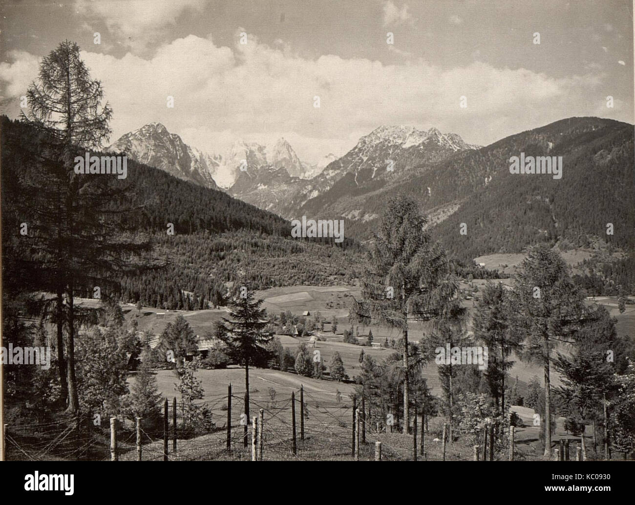 Panorama, gesehen vom Greutherplateau gegen Not und Wischberg Canaltal, aufgenommen am 28. Mai 1916 (BildID) 15472989 Stockfoto