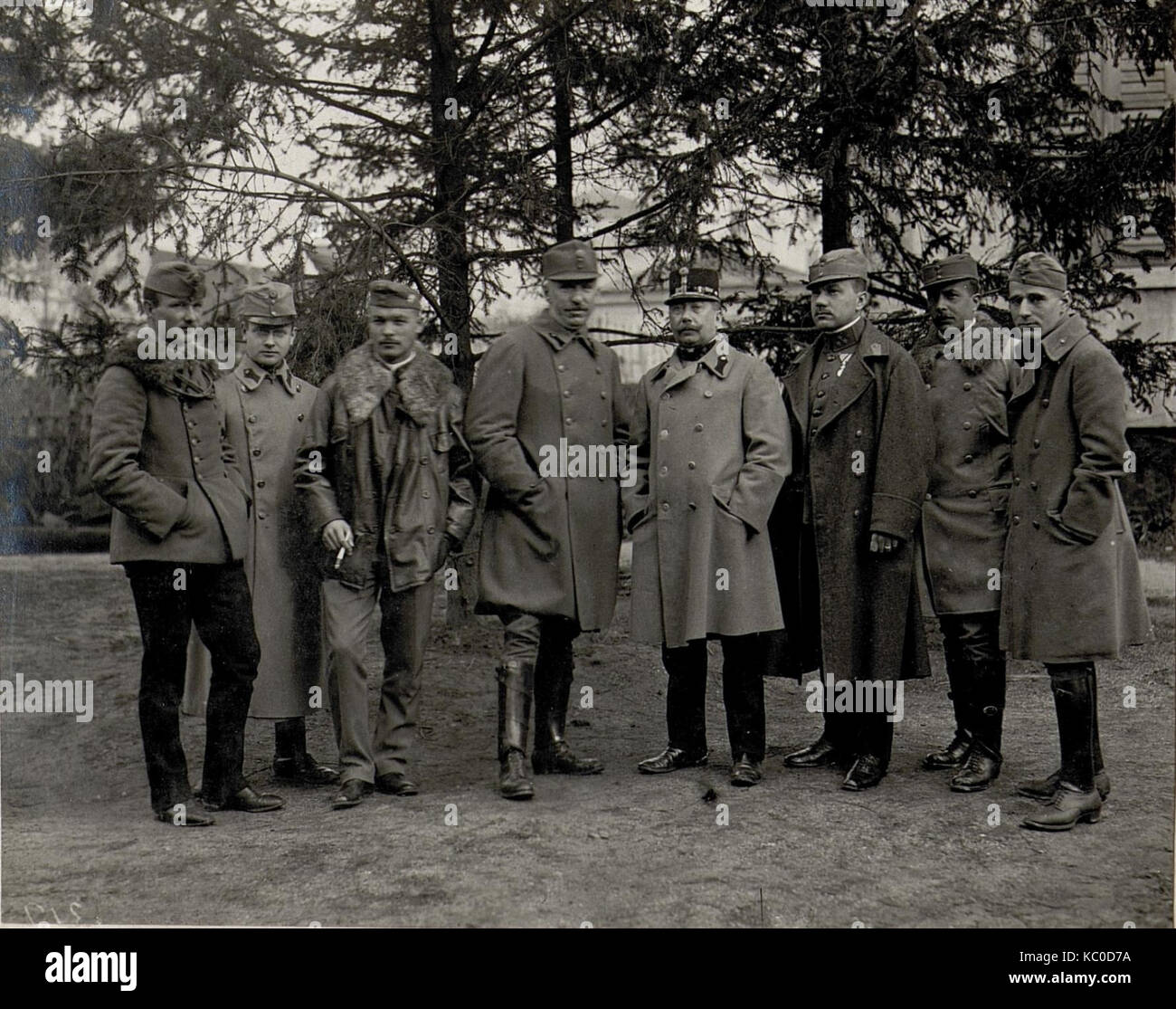 Kommandanten und Offiziere der Kriegsvermessung Nr. 11. in Trient (BildID) 15627249 Stockfoto