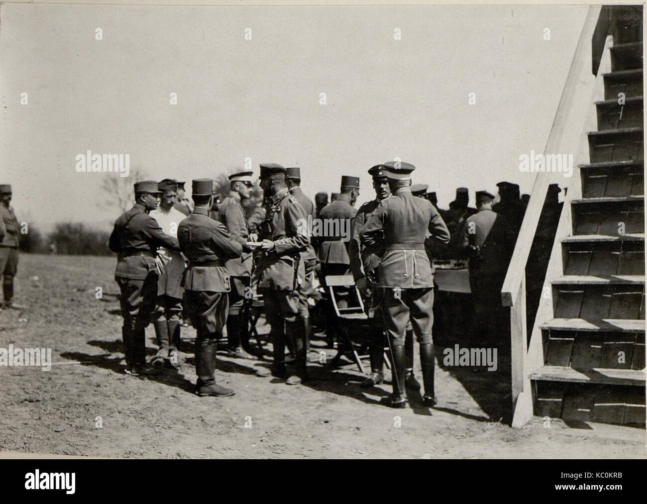 Inspizierung d. S. Kais. Hoh. Prinz Oskar v. Preussen Narajow&BildID Kinowice (15530473) Stockfoto