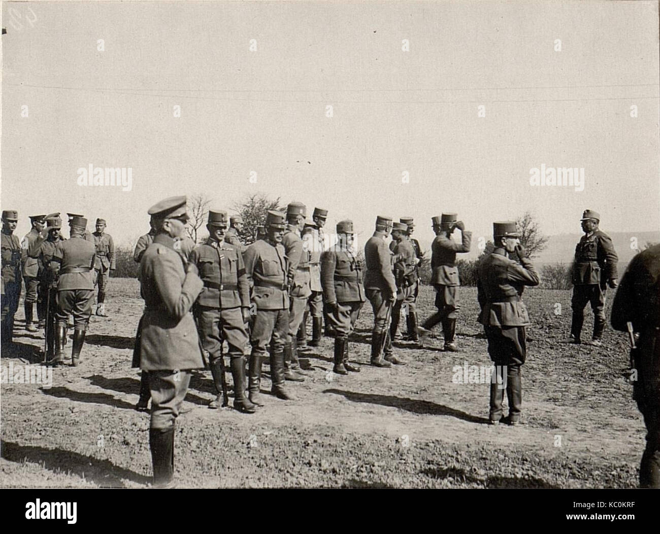 Inspizierung d. S. Kais. Hoh. Prinz Oskar v. Preussen Narajow&BildID Kinowice (15530494) Stockfoto