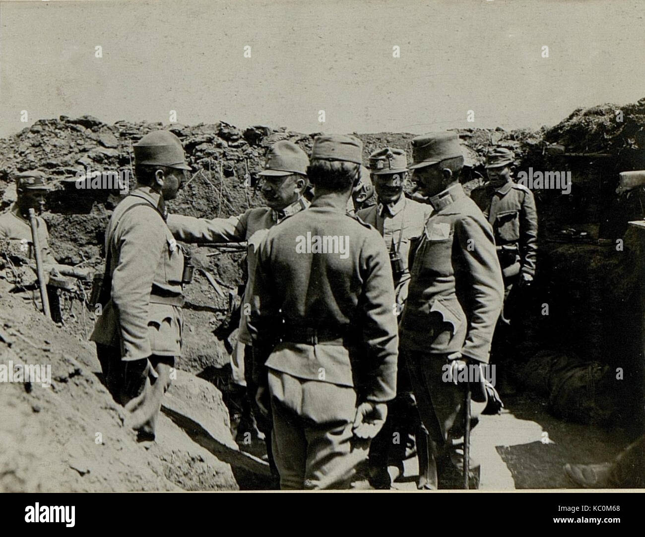 Feldmarschalleutnant Hofmann bei LIR. 19 (BildID) 15527422 Stockfoto
