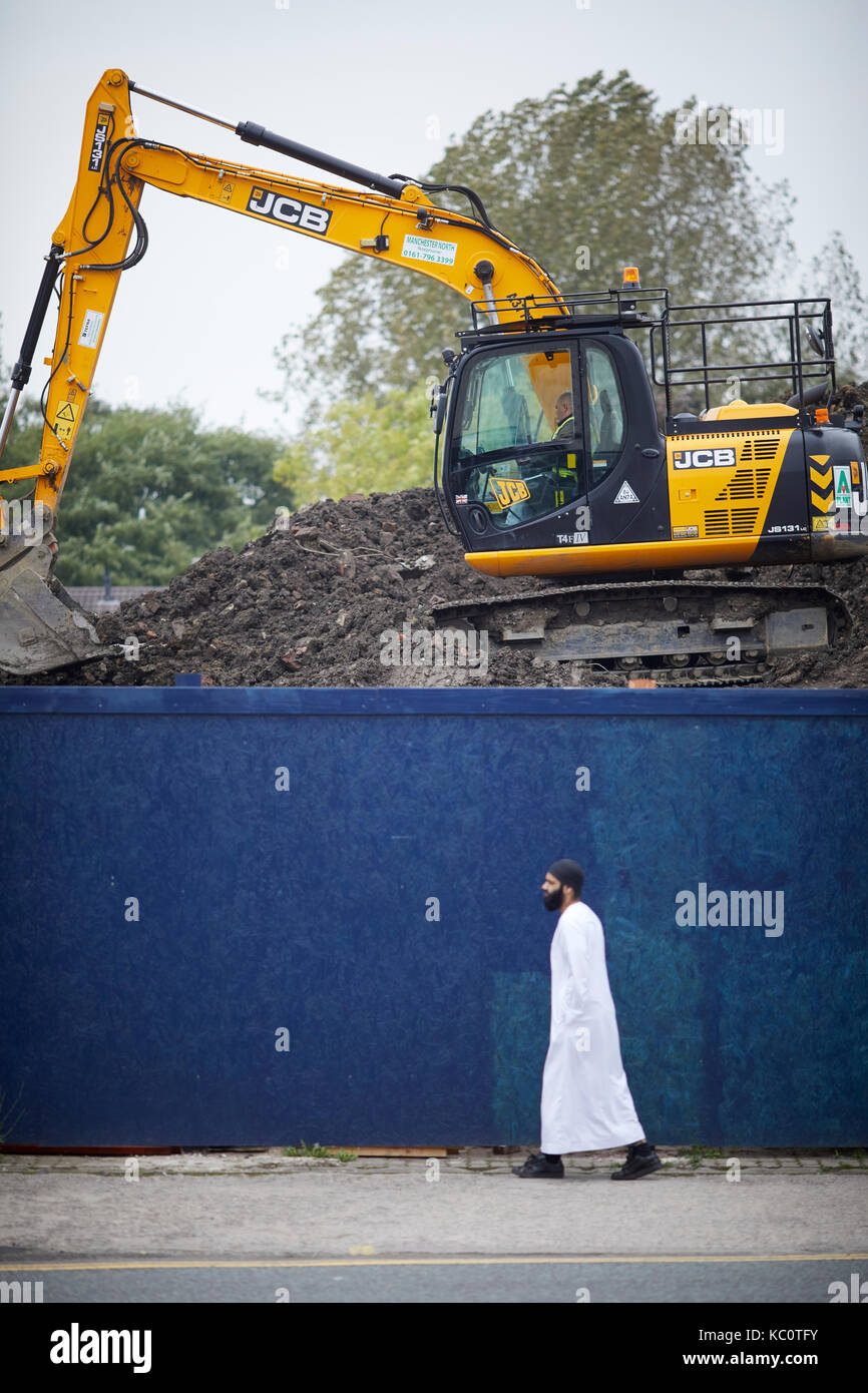 Taiyabah Masjid Bolton Phase eine neue Arbeit beginnt auf der Blackburn Road site Build Stockfoto