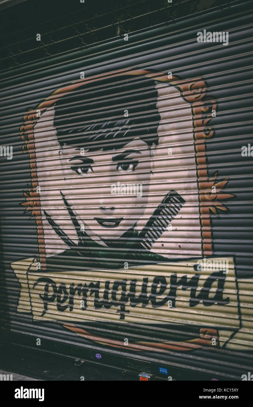 Graffiti & Street Art - Barcelona, Spanien Stockfoto