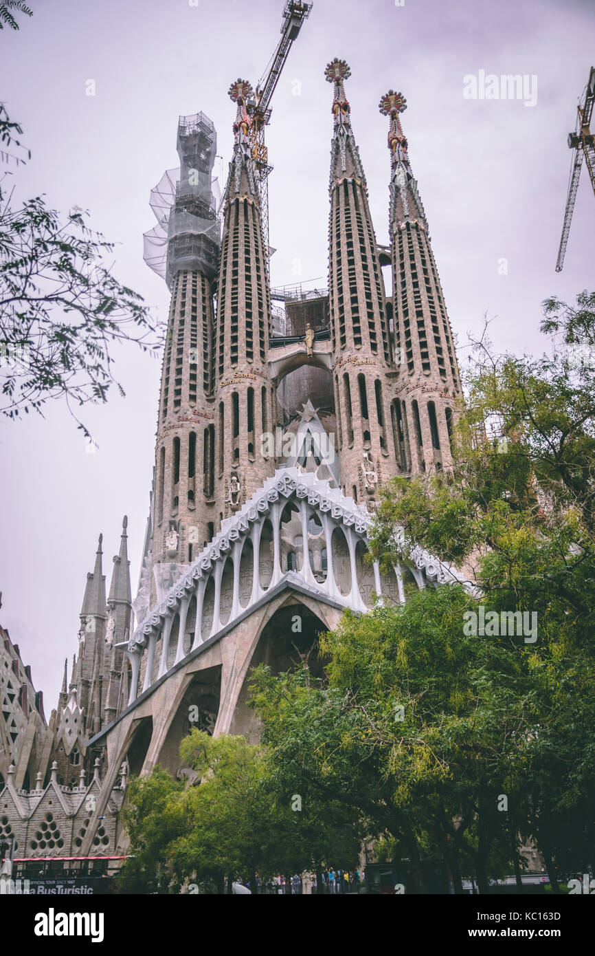 Sagrada famillia - Barcelona, Spanien Stockfoto