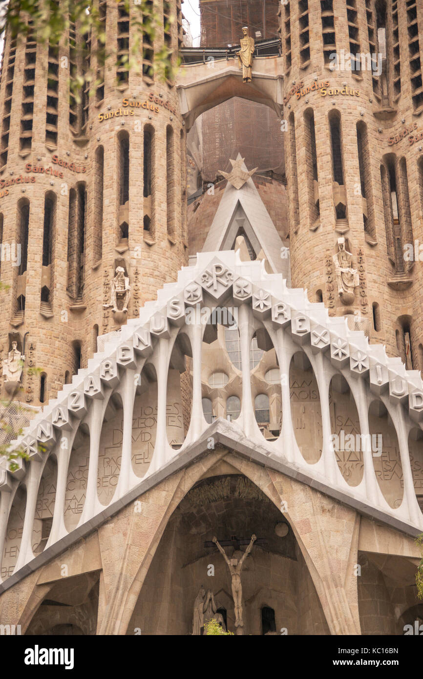 Sagrada famillia - Barcelona, Spanien Stockfoto
