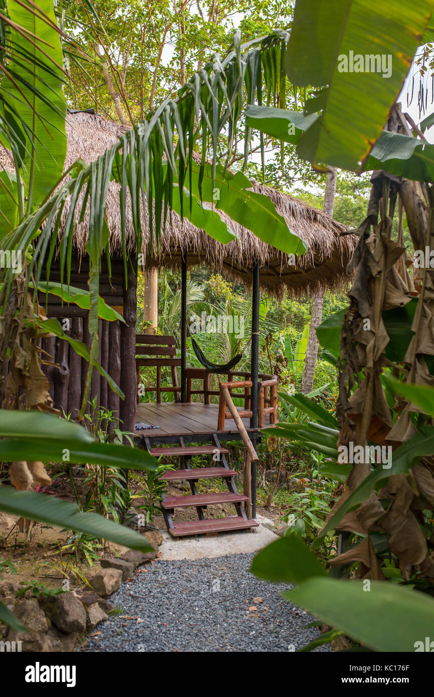 Dschungel-Resort auf der Insel Ko Chang, Thailand Stockfoto