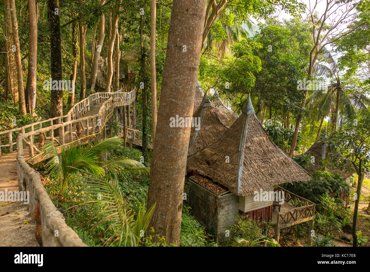 Dschungel-Resort auf der Insel Ko Chang, Thailand Stockfoto