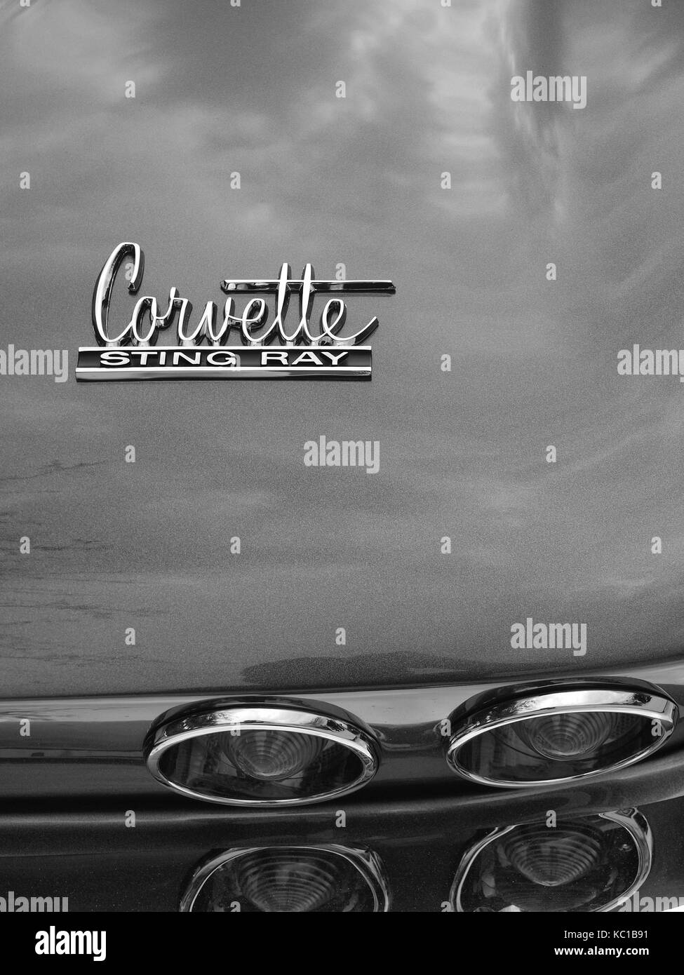 Corvette Detail auf der Car Show Stockfoto