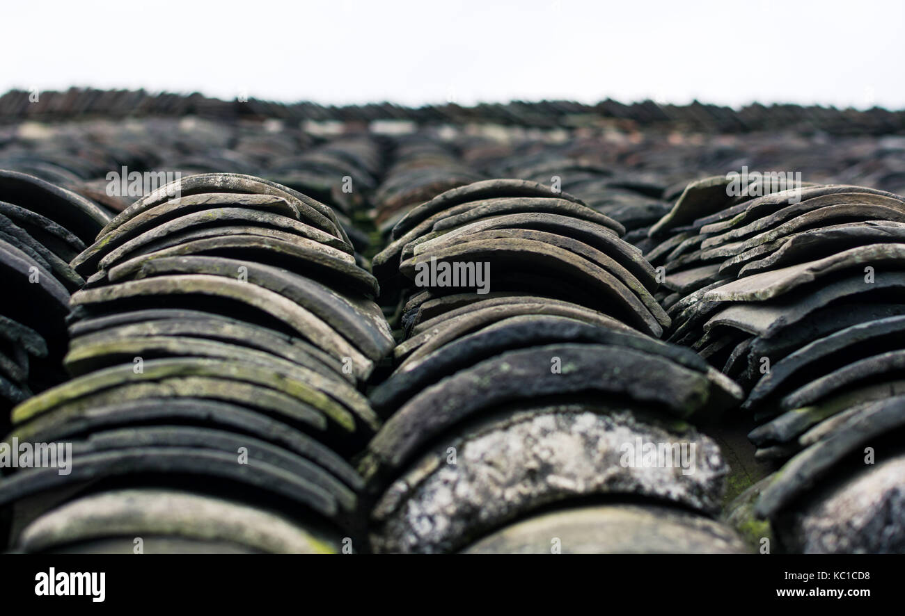 Vintage chinesischen Dachkonstruktion Nahaufnahme Stockfoto