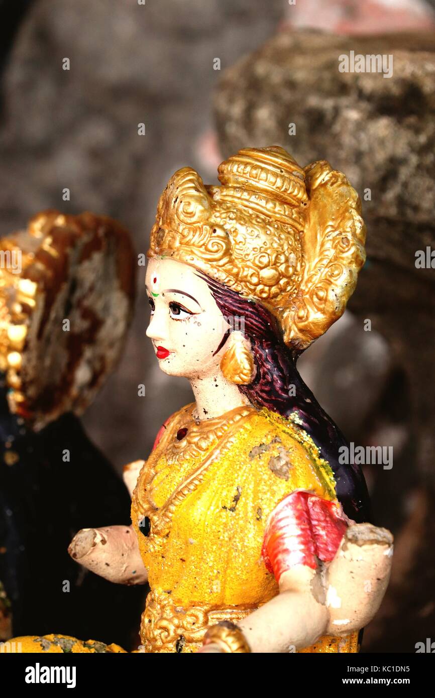 Symbol für Stärke, Mutterschaft und Liebe, wissen, wie viele Namen, ma Durga, gayatri ein all Stockfoto