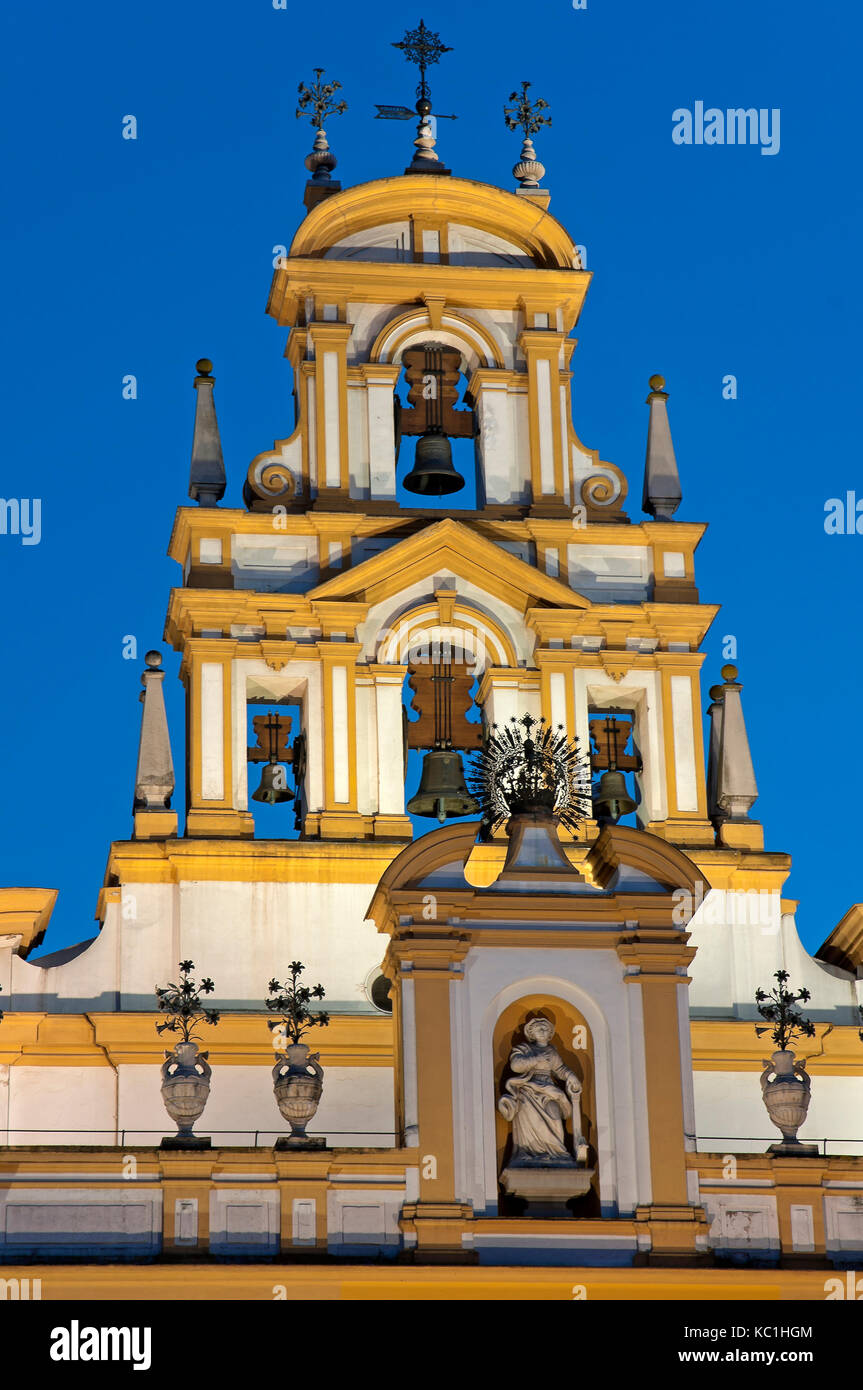 Basilika der Macarena - Glockenturm, Sevilla, Andalusien, Spanien, Europa Stockfoto