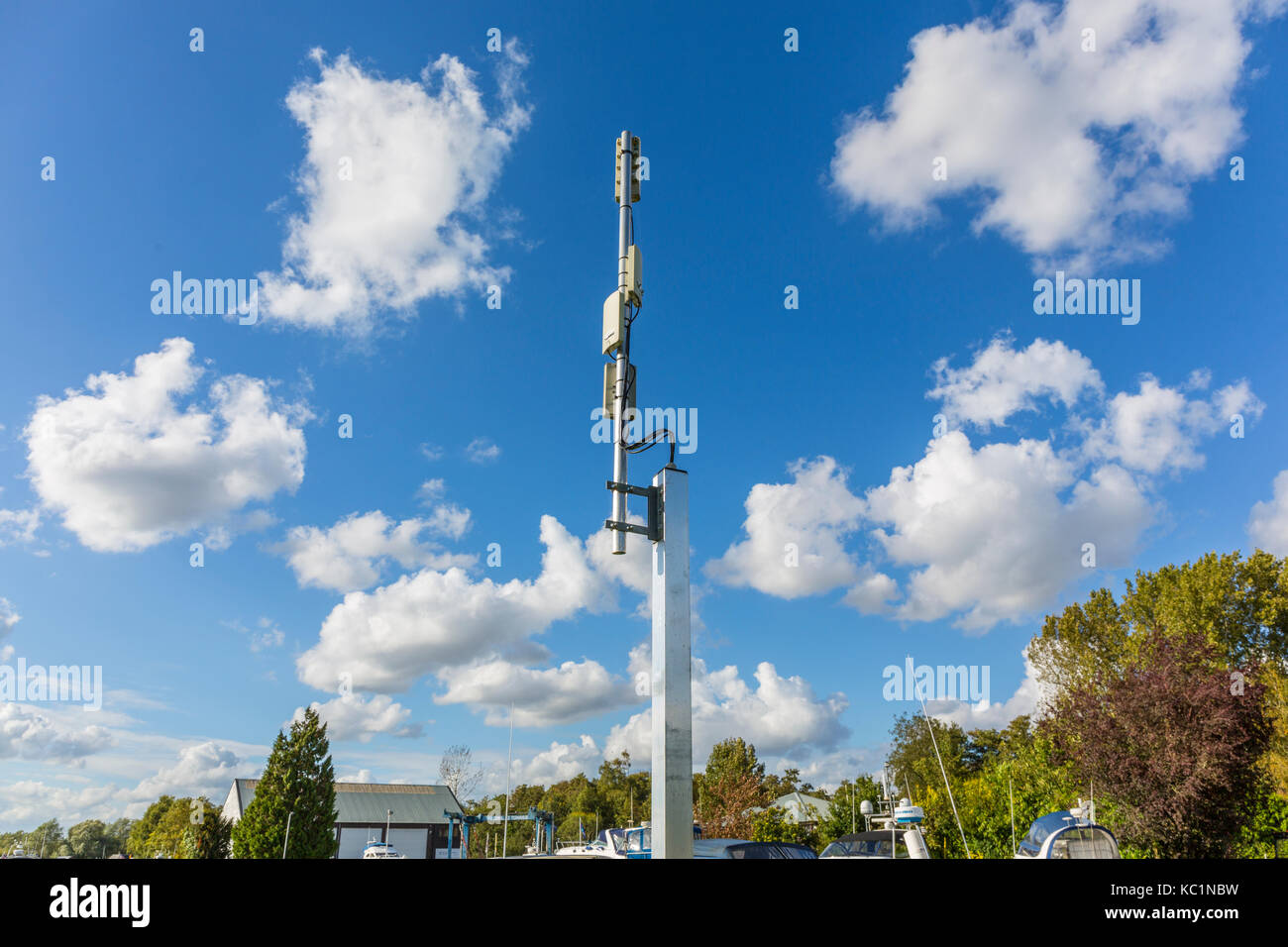 Wlan booster Antenne. Norfolk, England. Stockfoto