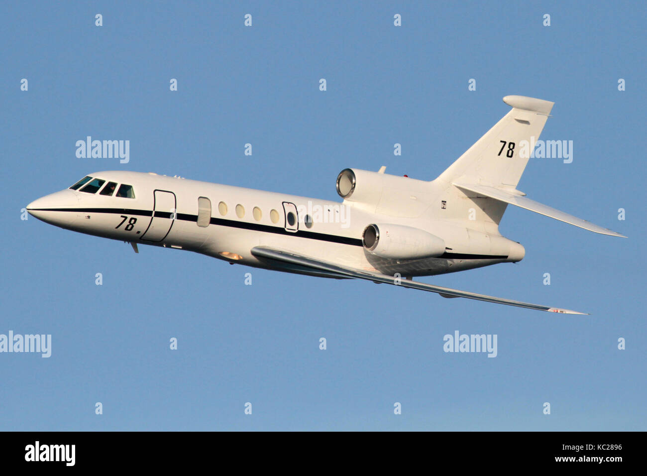Dassault Falcon 50 M maritime Patrol Flugzeug der Französischen Marine im Flug Stockfoto