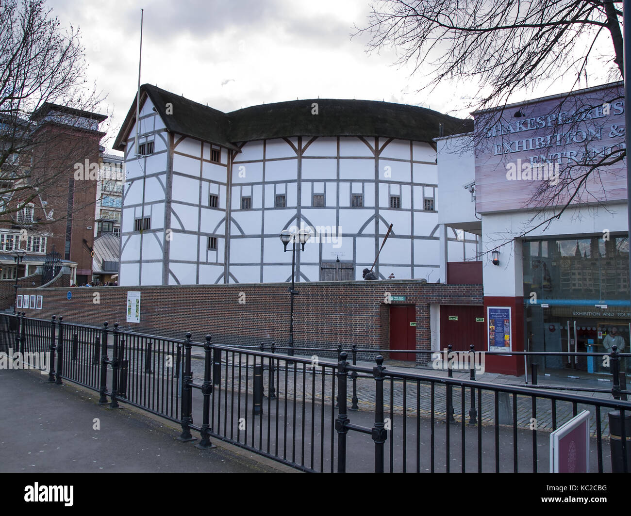 Shakespeare's Globe, New Globe Walk, London, England, Großbritannien Stockfoto