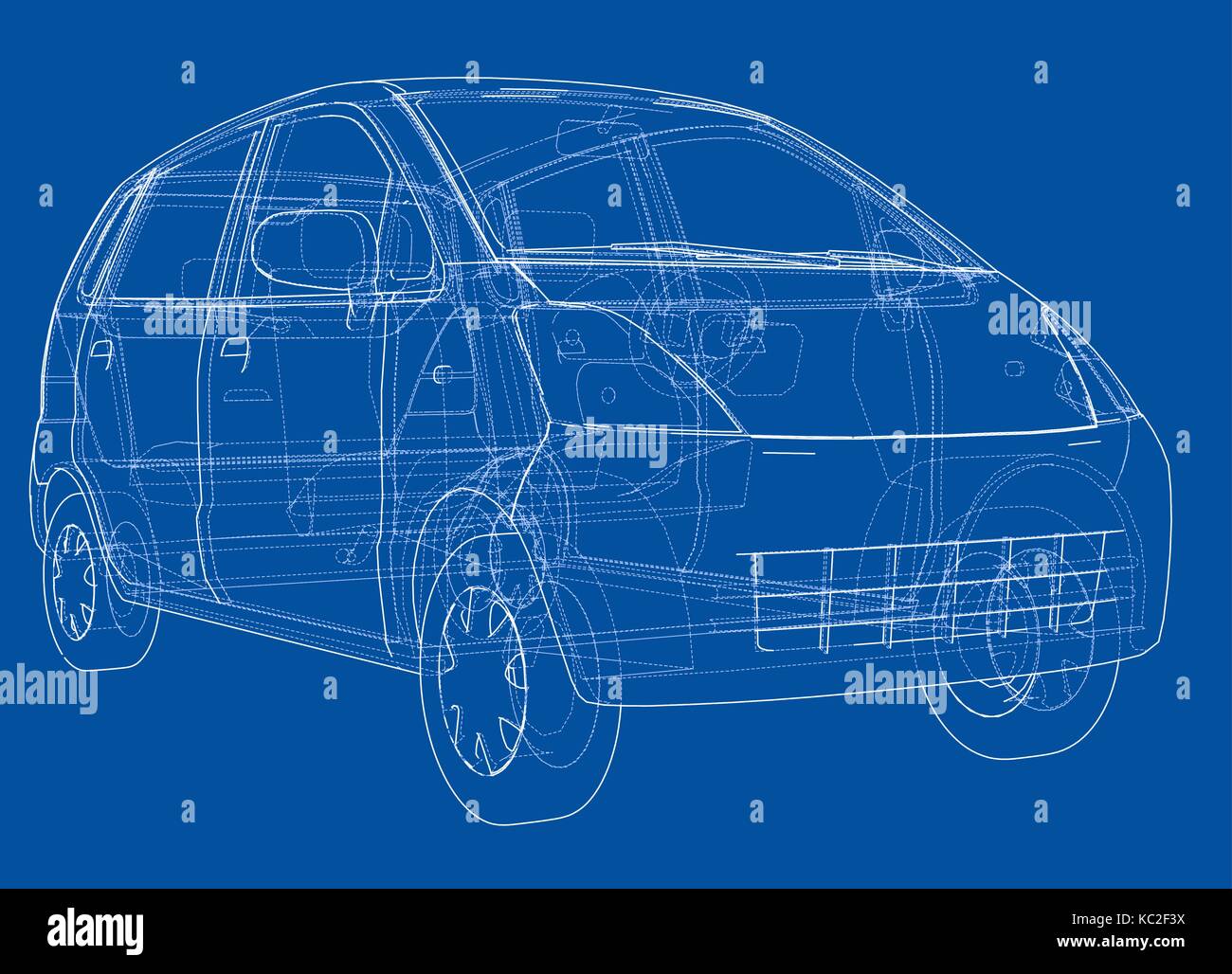 Auto Skizze. Vektor Stock-Vektorgrafik - Alamy