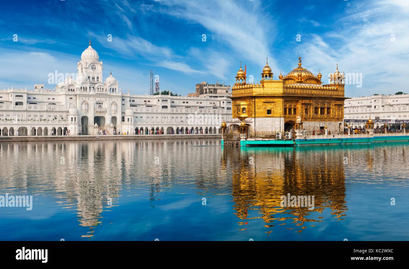 Goldenen Tempel in Amritsar Stockfoto