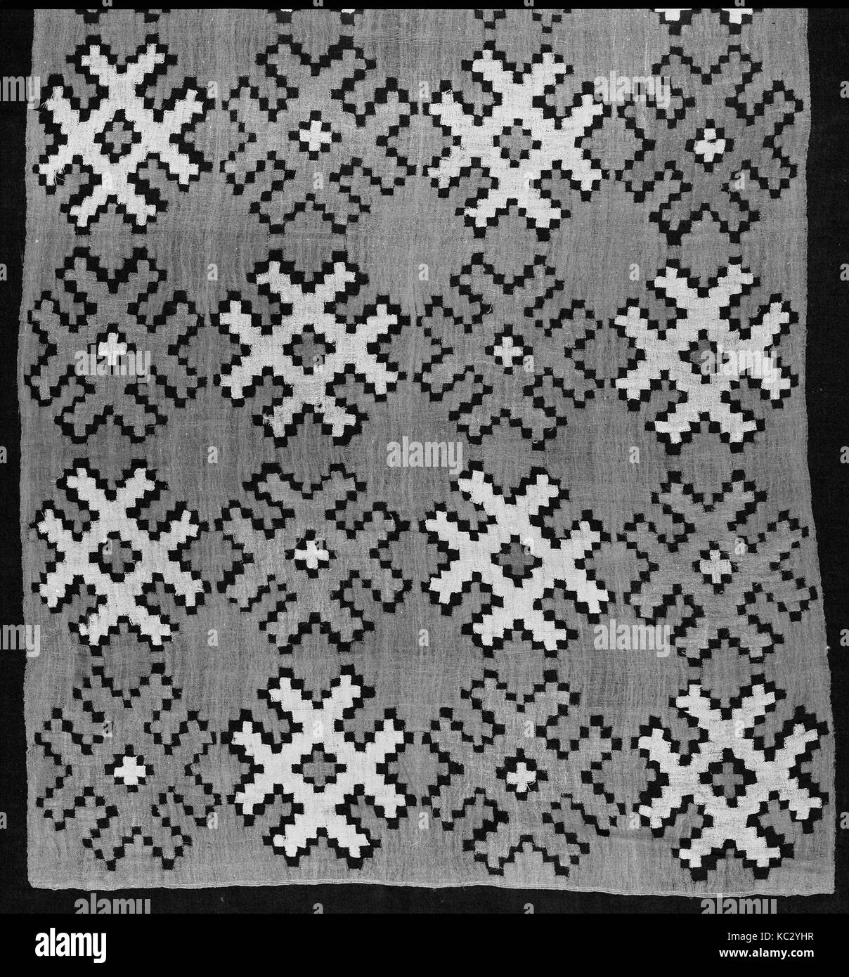 Panel, 7. Jahrhundert, Peru, Nasca, Camelid Haar, 38 x 91 in. (96.52 x 231.14 cm), Textiles-Woven Stockfoto