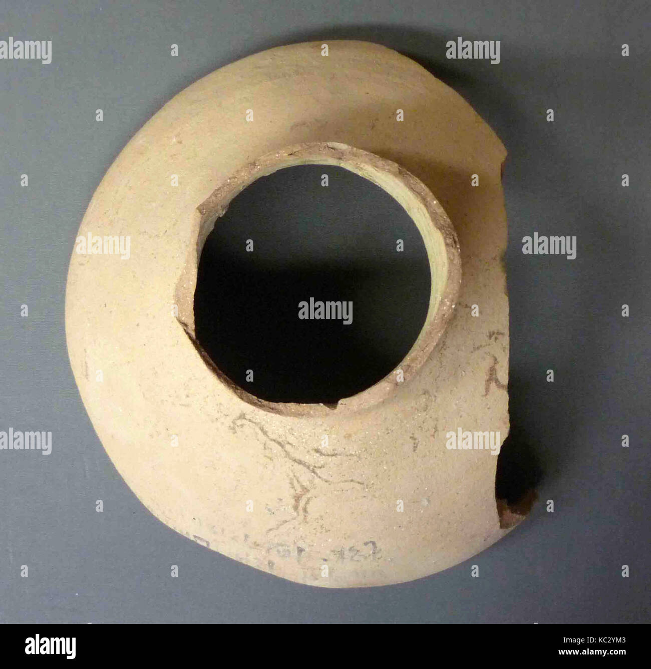 Jar-label Fragmente, Neues Reich, 18. Dynastie, Ca. 1390 - 1352 v. Chr., aus Ägypten, Oberägypten, Theben, Malqata, Palast des Amenhotep Stockfoto