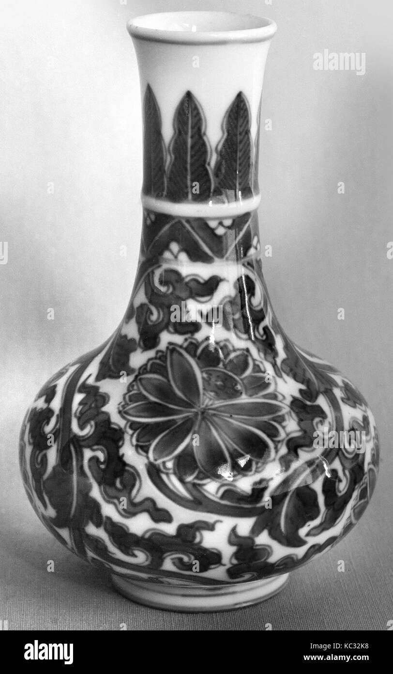 Flasche, Qing Dynastie (1644 - 1911), Kangxi (1662 - 1722), China, Porzellan, H.5. (12,7 cm), Keramik Stockfoto