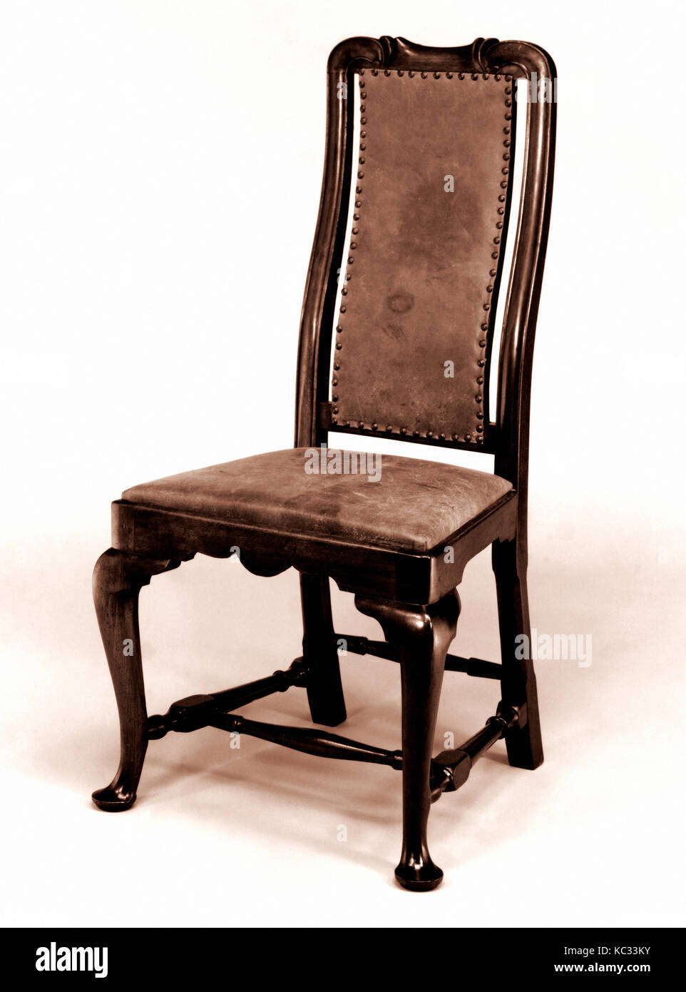 Side Chair, 1730-60, wahrscheinlich in Boston, Massachusetts, USA, US-amerikanischen, Nussbaum, Ahorn, 41 1/2 x 19 1/4 x 16 1/8 Stockfoto