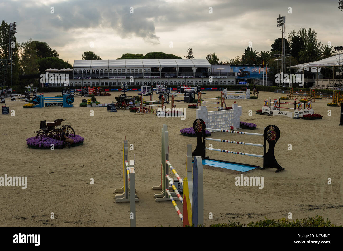 Longines FEI Nations Cup jumping Final, Barcelona Stockfoto