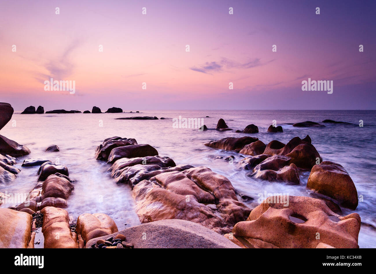 Co thach Strand ist wie eine Art Meisterwerk, dass die Natur gewährt Phong in Tuy, Binh Thuan, Vietnam. co thach ist ein neues Ziel für Fotografen Stockfoto