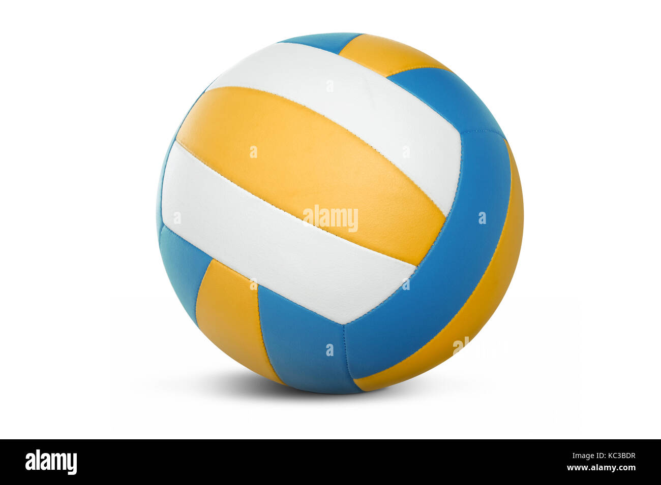Volleyball isoliert auf weißem Hintergrund Stockfoto