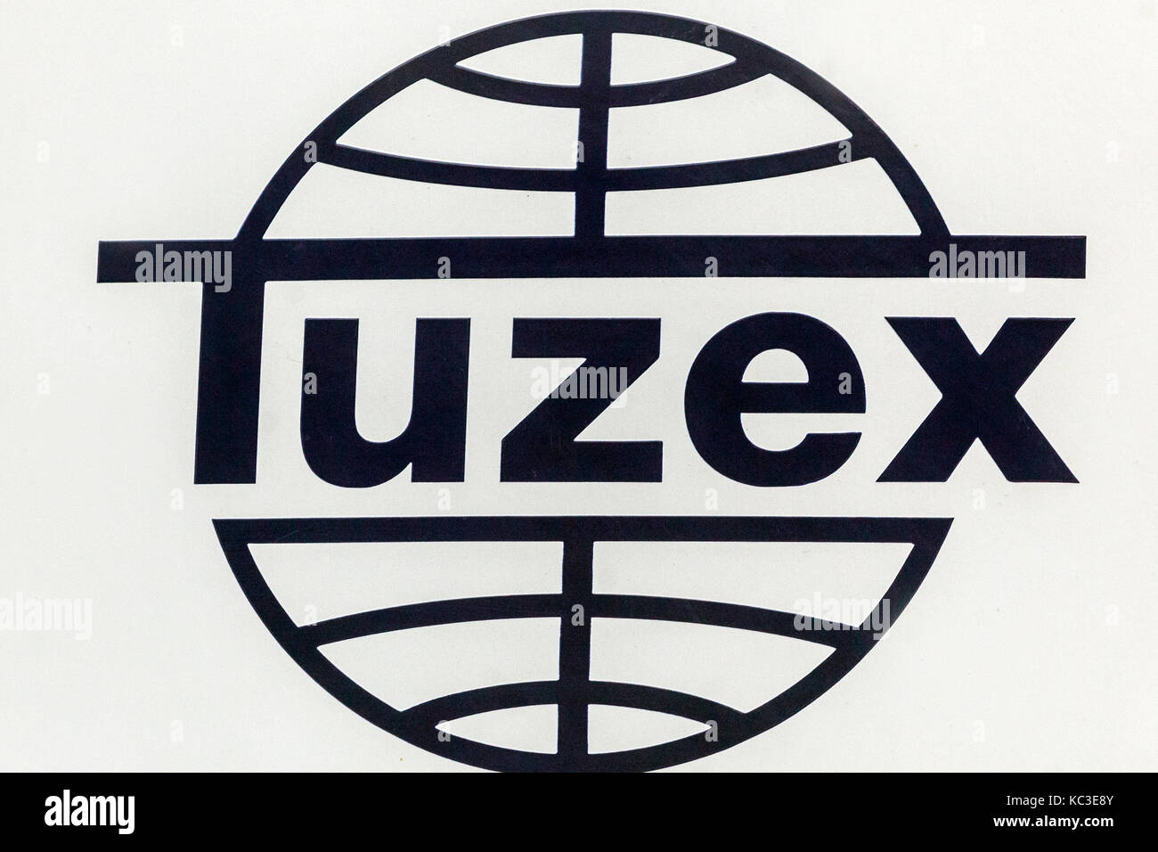 Tuzex, Logo, während der kommunistischen Herrschaft in der Tschechoslowakei, wurde ein Netzwerk von Geschäften, in denen es möglich war, harte Währung zu verwenden Stockfoto