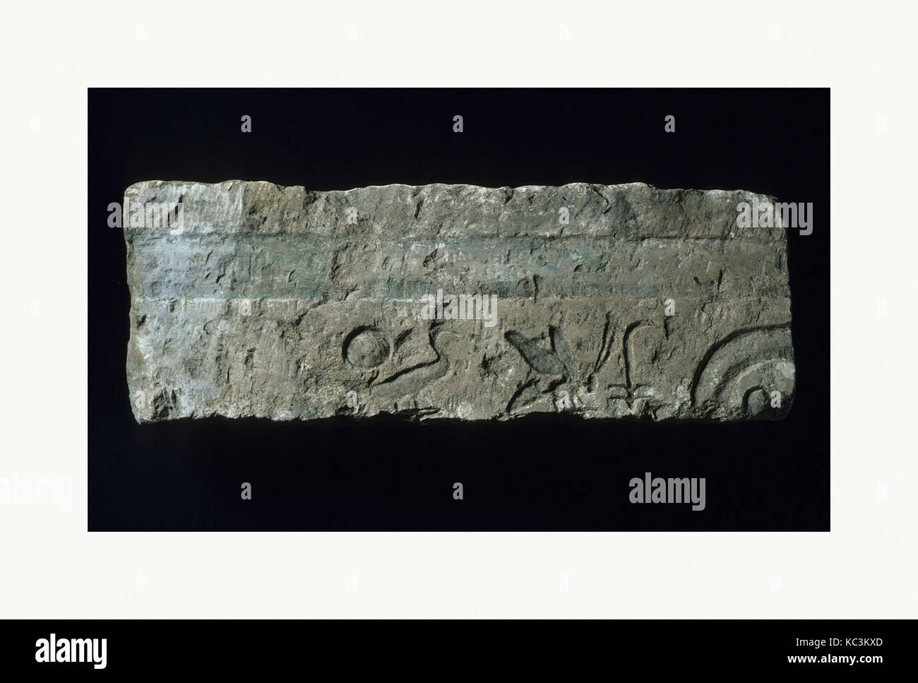 Relief Fragment mit königlichen Titel, Ca. 1353 - 1336 v. Chr. Stockfoto