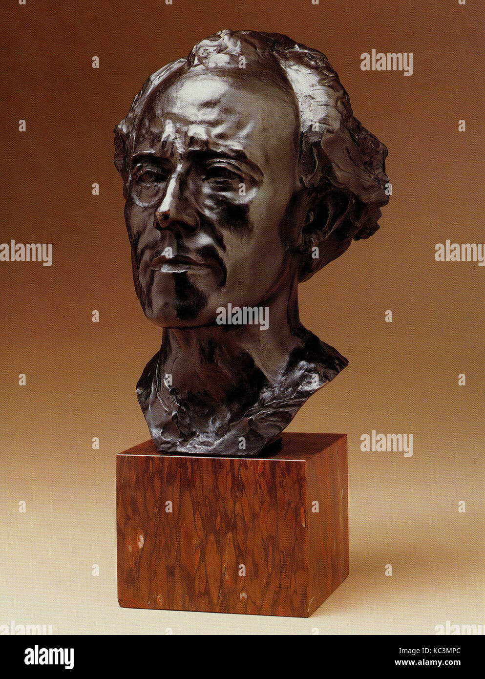 Gustav Mahler, 1909, Bronze, 14 x 9 x 10 in. (35,6 x 22,9 x 25,4 cm), Skulptur Auguste Rodin (Französisch, Paris 1840 - 1917 Issy-les-Moulineaux Stockfoto