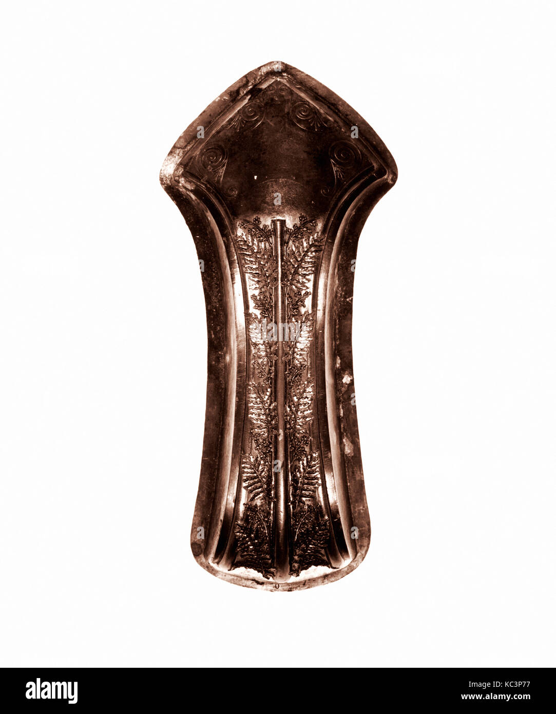 Full-size Muster für faksimiles von den äußeren Teil der Griff des Bryant Vase, Tiffany & Co., Ca. 1875 Stockfoto