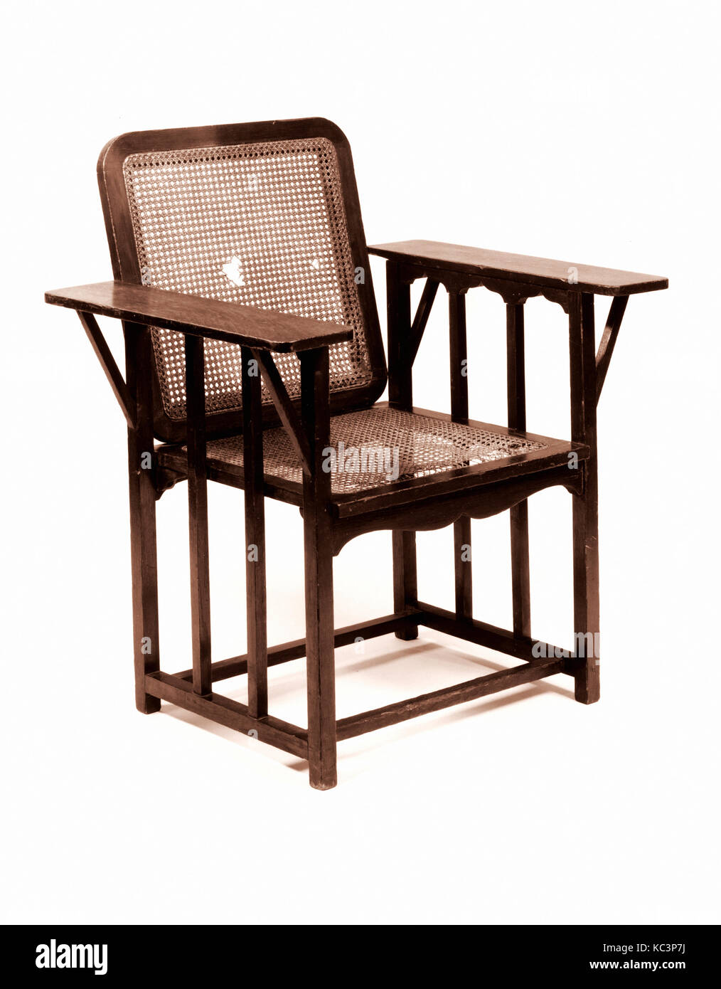 McKinley Sessel, 1894-96, in Grand Rapids, Michigan, USA, US-amerikanischen, Eiche, 34 x 29 1/4 in. x 24 in Gemacht Stockfoto